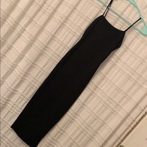 NWT Black midi dress